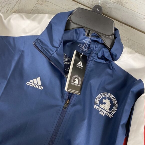 Adidas Boston Marathon Jacket 2020 FQ7760 Mens Sz Small‎ Colorblock Full Zip NWT - Picture 5 of 10